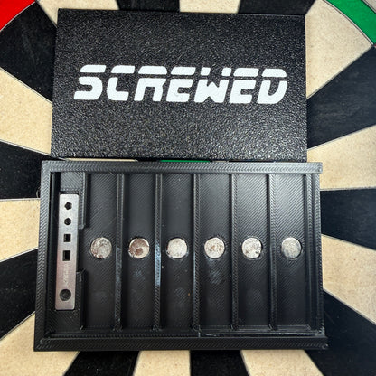 WTP dart point storage case with screw-in points