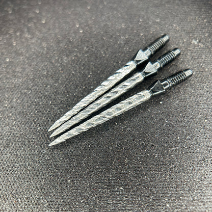 WTP Straight Switch Point dart points with custom board grip