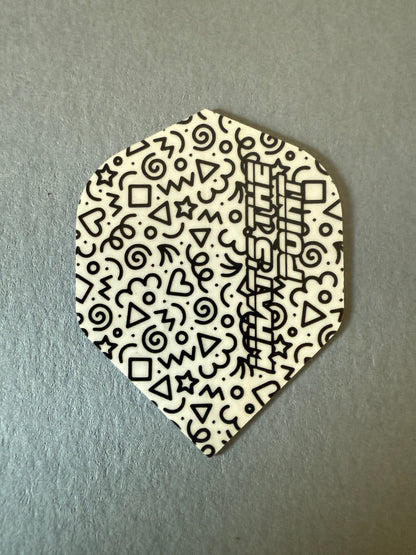 WTP patterned No.2 standard shape dart flights