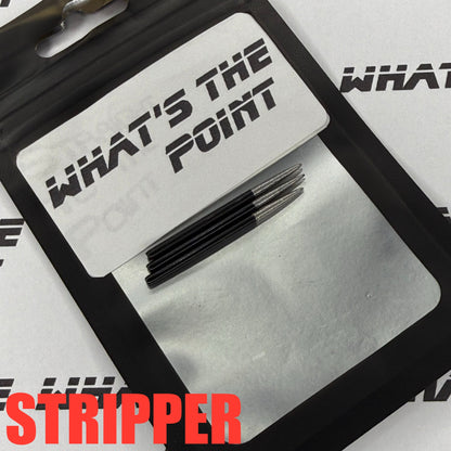 WTP black standard steel tip dart points with custom grip