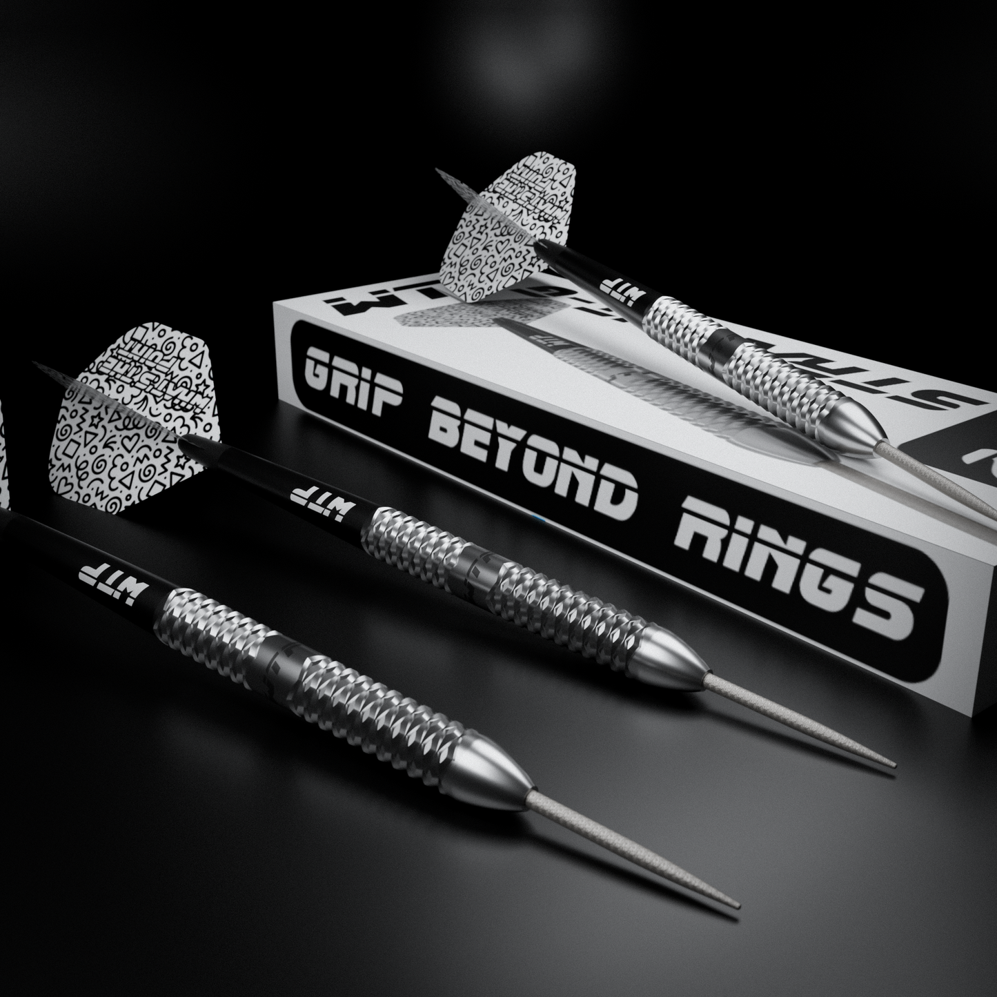 WTP STRAIGHT G Premium Steel Tip Darts 23g 97% Tungsten