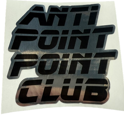 WTP Anti Point Point Club darts sticker