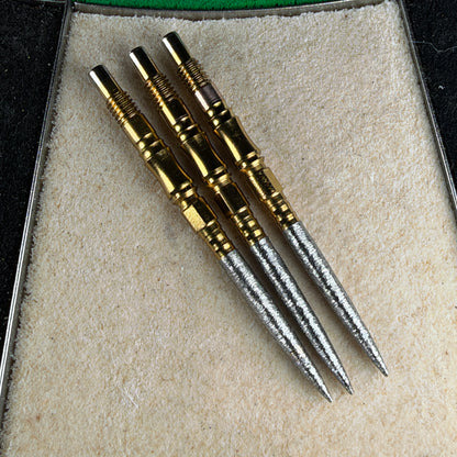 WTP Axis Quick Point dart points with scalloped, shark and ring cuts and custom board grip